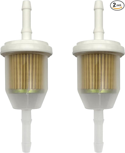 Universal 1/4" 5/16" Inline Fuel Filter AM116304, 25 050 22-S, GY20709 by LETAYAR