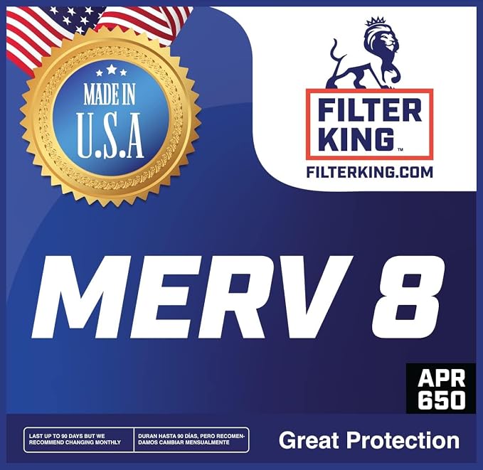 Filter King 24x24x4 Air Filter | 3-PACK | MERV 8 HVAC Pleated A/C Furnace - Image 2