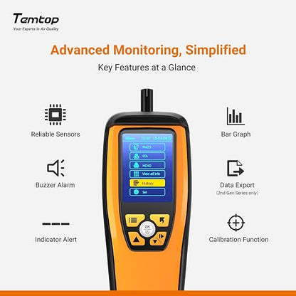 Temtop Advanced Air Quality Monitor - Image 4