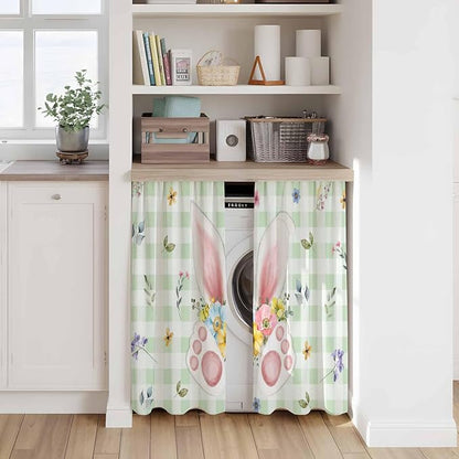Easter Kitchen Curtains 54 Inch Long 2 Panel Set, Rod Pocket Window Curtains - Image 7