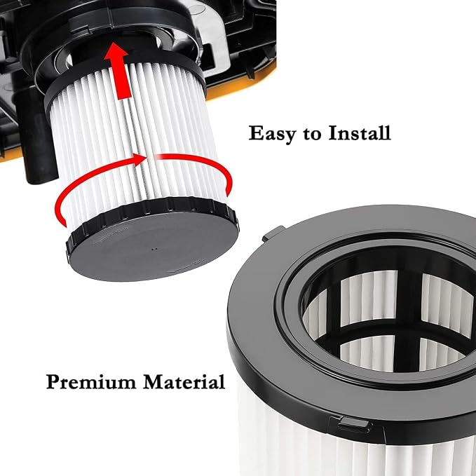 4 Pack DCV5801H Wet/Dry Vacuum HEPA Replacement Filter Compatible - Image 5