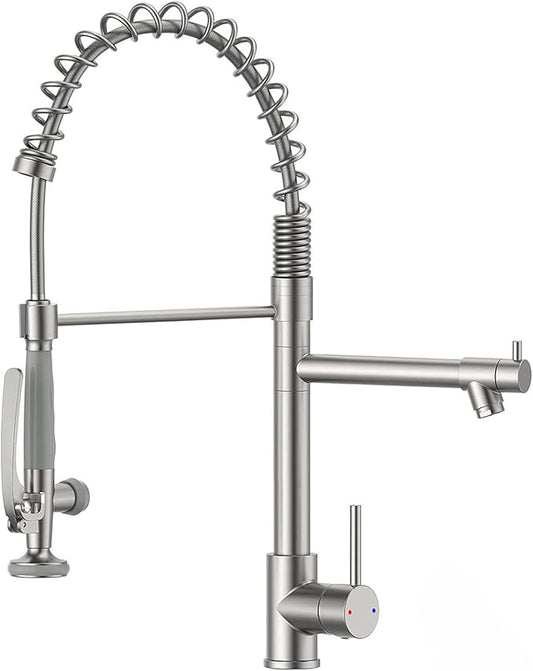 Fapully Commercial Pull Down Kitchen Sink Faucet by Fapully