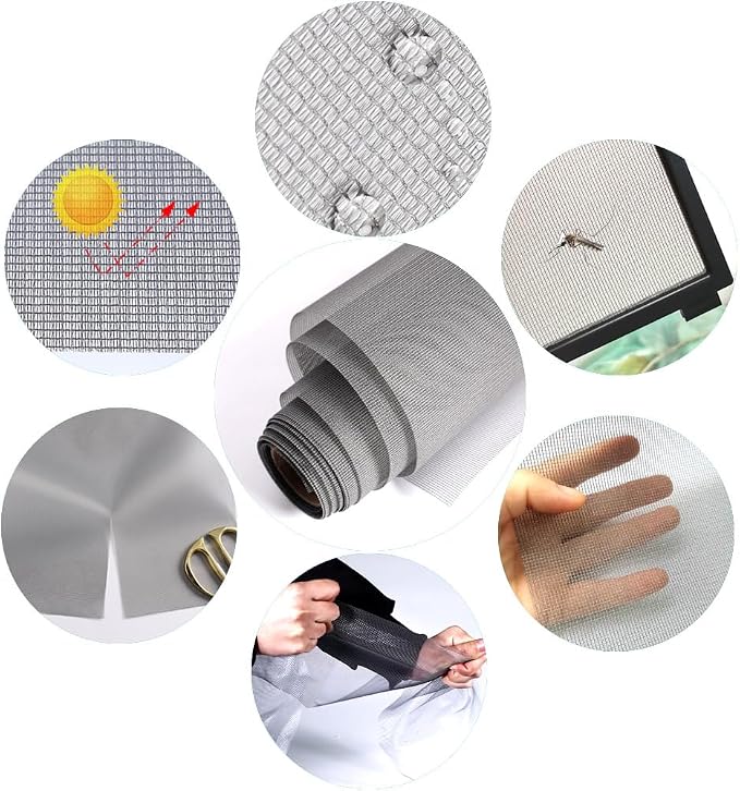 High Density dustproof and Pollen Proof net Window Screen mesh roll Used to - Image 6