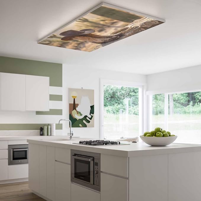 Fluorescent Light Covers, Cowboy Western Magnetic Light Covers - Image 2