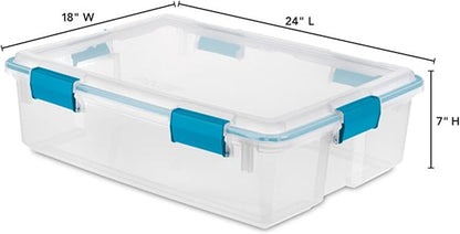 Sterilite 8-Pack Gasket Box, Weather-Resistant Storage Bins - Image 3