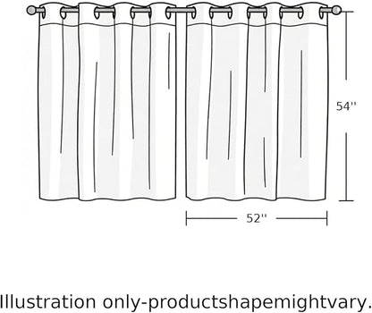 2 Panel Kitchen Cafe Curtains, Desert Sand Camels Sunlight Filtering Nature Air - Image 9