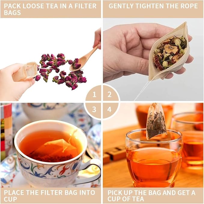 100 PcsTea Filter Bags, Tea Bags - Image 4