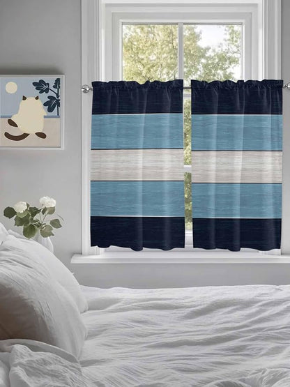 Vintage Country Woodcuts Window Valance Curtains, 2 Panel - Image 4