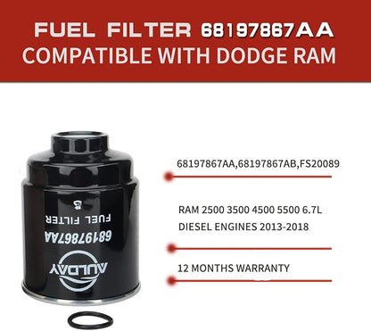 68318365AA 68197867AA 68157291AA 5083285AA 53034051AB Fuel Filter Water - Image 2