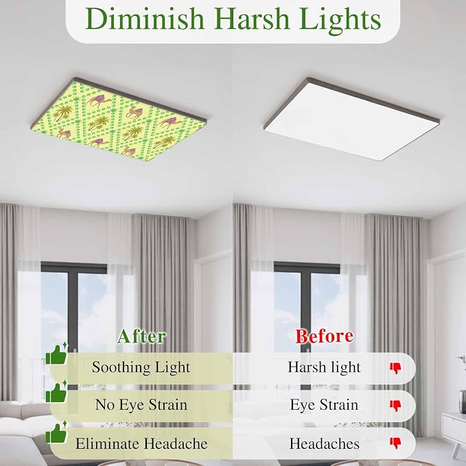 3 Pack Fluorescent Light Cover, Desert Sand Camels Light Covers - Image 6