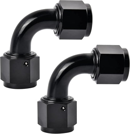 EVIL ENERGY 6AN Female to 6AN Female 90 Degree Swivel Coupler Union Fitting by EVILENERGY