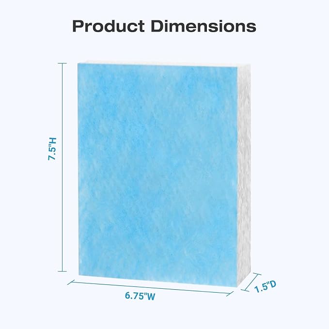 HFT600 Humidifier Wick Filter, for Honeywell Top Fill Tower Humidifier HEV615 - Image 6