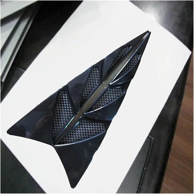 2Pcs Universal Black Cars Auto Vehicle Tuning Air Flow Intake Scoop Bonnet Vent - Image 5