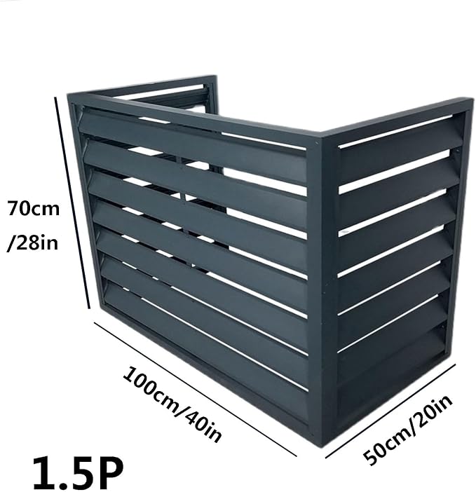 Aluminum Outdoor Condenser Protective Cover, freestanding Enclosure to Cover - Image 2