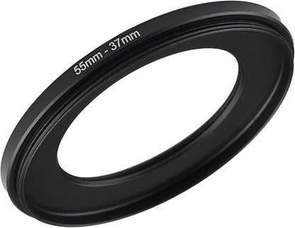 55mm to 37mm Step Up Ring Filter Adapter Black Metal Step up Adapter Rings by Unknown