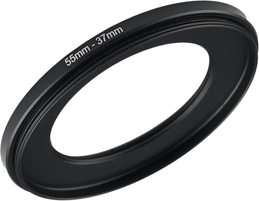 55mm to 37mm Step Up Ring Filter Adapter Black Metal Step up Adapter Rings by Unknown