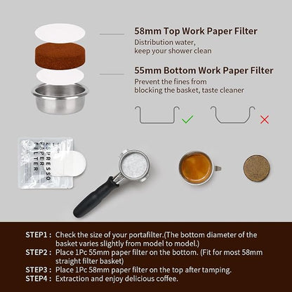 watchget 55mm Espresso Paper Filters - Image 4