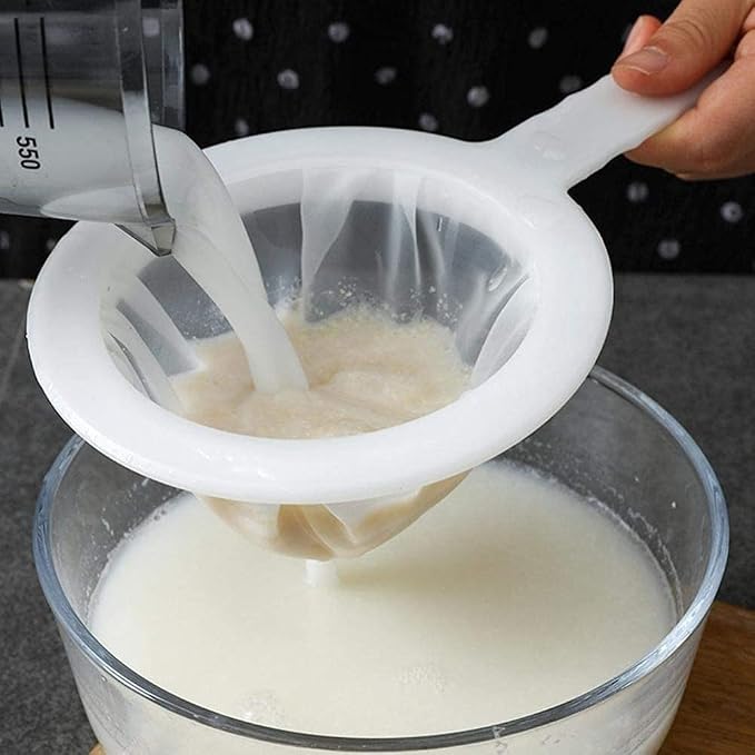 Kitchen Ultra-Fine Nylon Mesh Strainer Plastic Sieve Fine Mesh Filter Spoon - Image 3