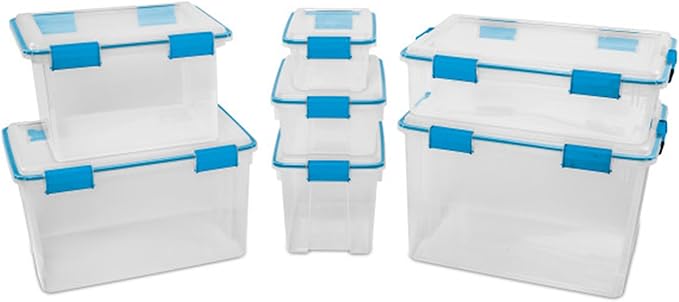 Sterilite 24-Pack Gasket Box, Weather-Resistant Storage Bins - Image 7