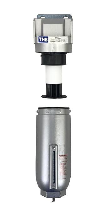 1" NPT Industrial Particulate Filter, Removes Water, Debris from Compressed Air - Image 4