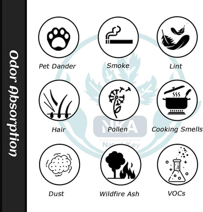 NKA AER.1 HAPF30AS for Holmes Air Purifier 3-in-1 Smoke Grabber HEPA Activated - Image 5