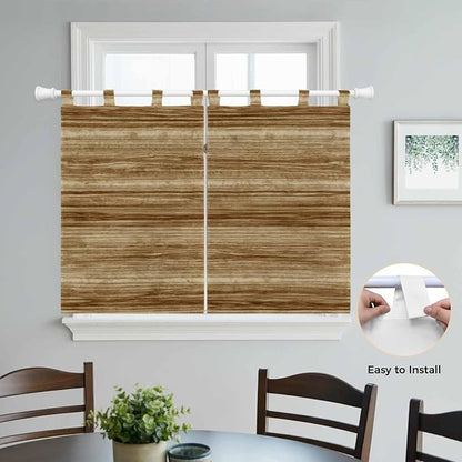 Vintage Western Kitchen Curtains 45 Inch Length, Short Cafe Window Curtains Tab - Image 4