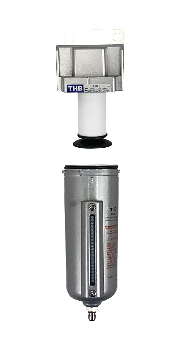1/2" NPT Industrial Particulate Filter, Removes Water, Debris from Compressed - Image 4