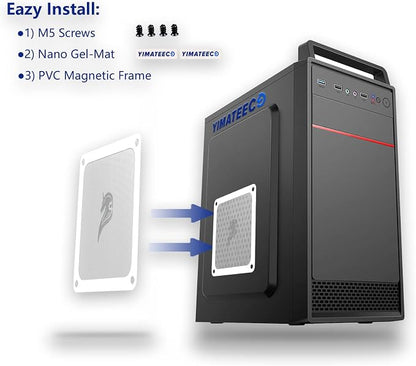 120mm Fan Filter PC Dust Filter Computer Fan Grills Dust Mesh Magnetic Frame PC - Image 4