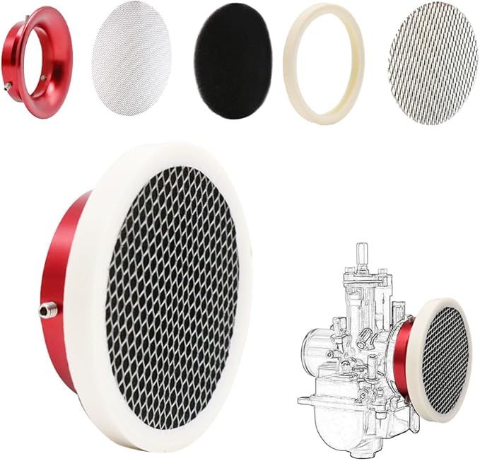 Carburetor 50mm Air Filter Cleaner Velocity Stack Modified Intake by ZSDTRP