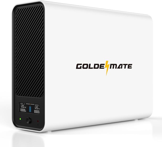 GOLDENMATE 1000VA/800W Lithium UPS Battery Backup and Surge Protector, Backup by GOLDENMATE