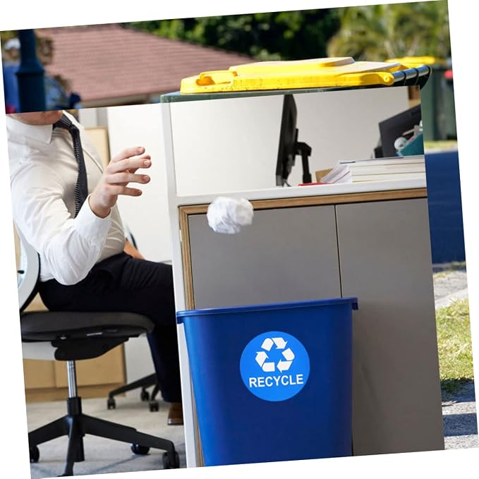8pcs Garbage Can Stickers Waste Sorting Decals Recycling Bin Sticker Kitchen - Image 8