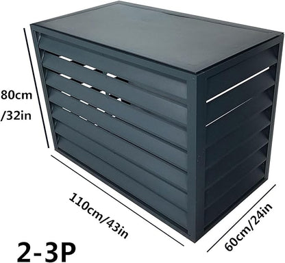 Aluminum Outdoor Condenser Protective Cover, freestanding Enclosure to Cover - Image 2
