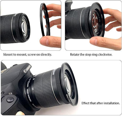 95 to 77mm Metal Step Rings, 95mm to 77mm Step Down Ring Filter Ring Adapter - Image 9