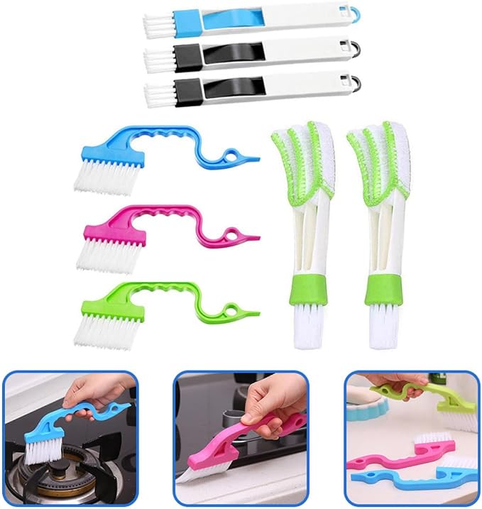 Ciieeo 8pcs Window Groove Cleaning Brush Set - Image 9