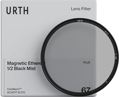 Urth 58mm Magnetic Ethereal Black Mist ½ Diffusion Lens Filter — Cinematic by Urth