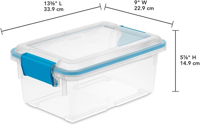 Sterilite 12-Pack Gasket Box, Weather-Resistant Storage Bins - Image 3