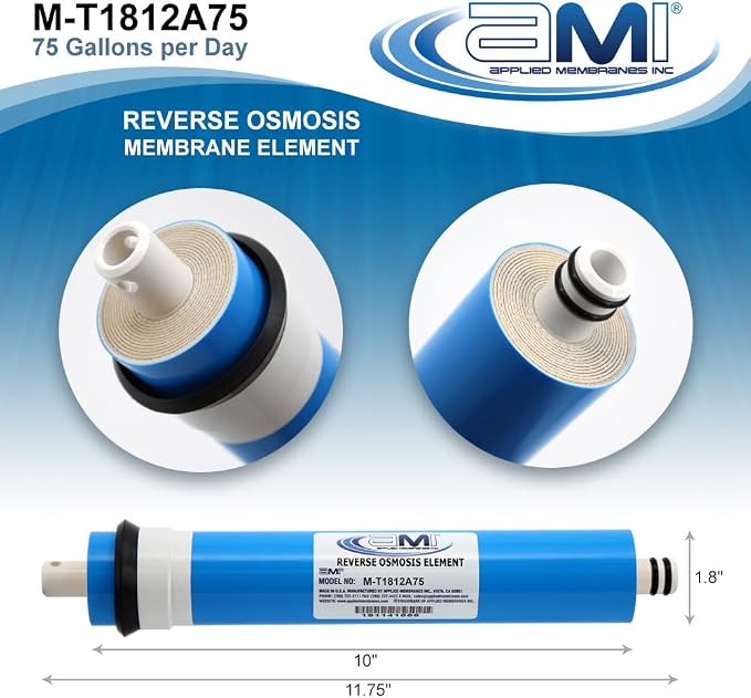 APPLIED MEMBRANES INC. 75 GPD Reverse Osmosis Membrane | RO Membrane Water - Image 2
