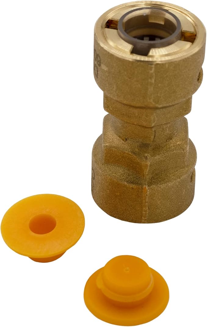 Supplying Demand SB1 1/2 Inch Quick Connect HVAC Brass Coupler Fitting - Image 5