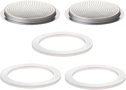 2 Pcs Filter with 3 Pcs Silicone Gasket Seals by Theperfectcombinationofcoffeehomeandhealthylivingmakingeverydayadayofrituals