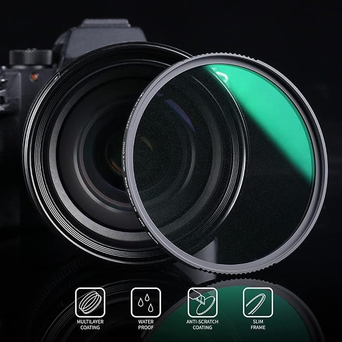 K&F CONCEPT 82mm Black Diffusion 1/2 Filter Mist Cinematic Effect Lens Filter - Image 7