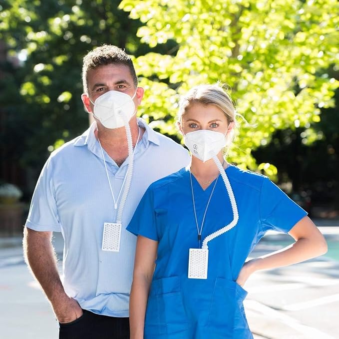 BROAD Breathe Easier AirPro Mask Rechargeable Reusable Air Purifying Respirator - Image 3