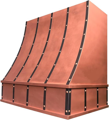 CT Copper Tailor Sloped Copper Vent Hood Island Mount, 1150 CFM Exhaust Fan - Image 2