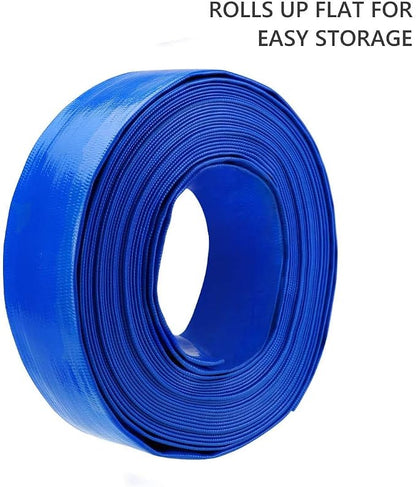 Eastrans 2.5 IN x 100 FT Heavy Duty Flat Discharge Hose, Weather & Burst - Image 8