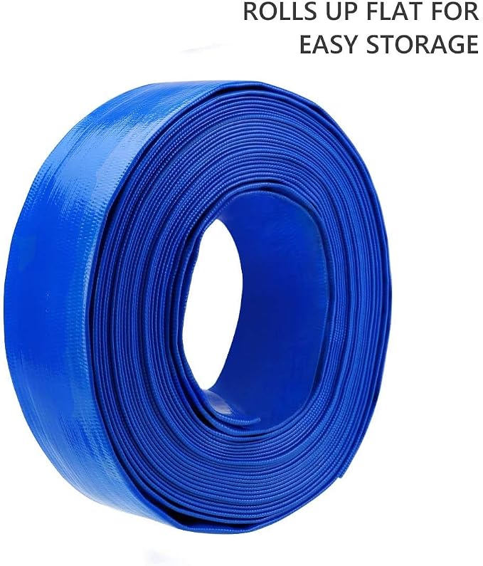 Eastrans 2.5" x 50 FT Pool Backwash Hose, Flat 4 inch Width, Heavy Duty Flat - Image 8