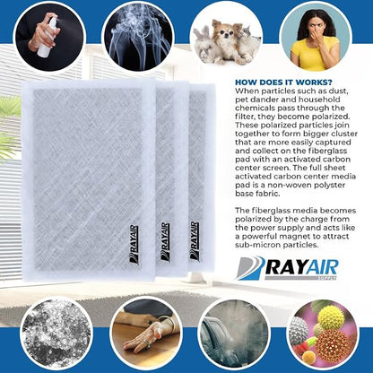 RayAir Supply 16x25 Replacement Filter Pads Compatible - Image 4