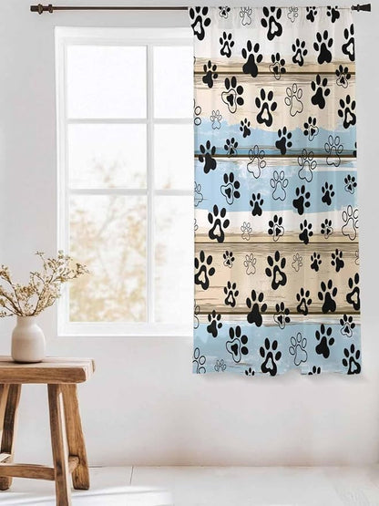 Sheer Curtains 63 Inch Length, Vintage Farmhouse Rustic Wooden Grain Privacy - Image 3