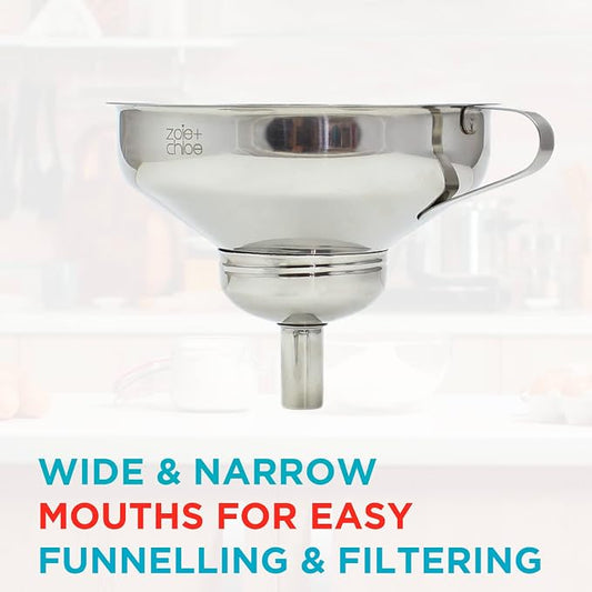 Zoie + Chloe 3-in-1 Stainless Steel Funnel Set - Image 2