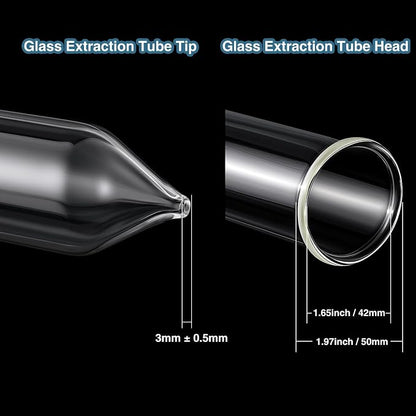 Chunful Glass Extractor Extraction Filter Tube 30" Long 50mm Diameter Thick and - Image 3