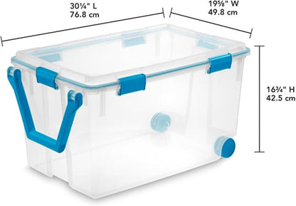 Sterilite 3-Pack Gasket Box, Weather-Resistant Storage Bins - Image 4