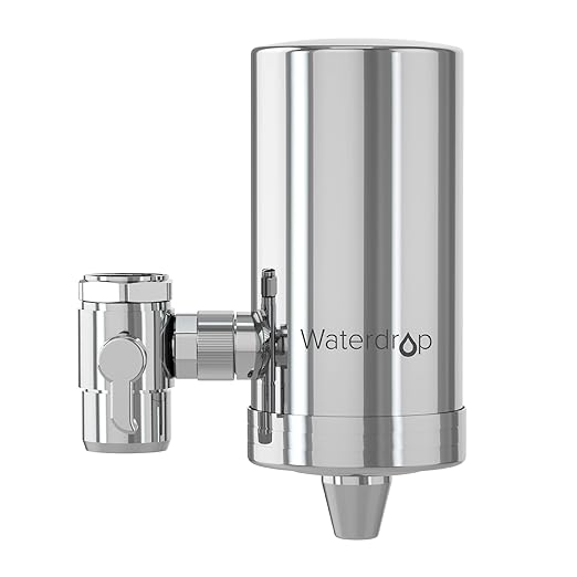 Waterdrop Water Filter for Sink Faucet, 360° Rotating Stainless Steel, NSF by Waterdrop